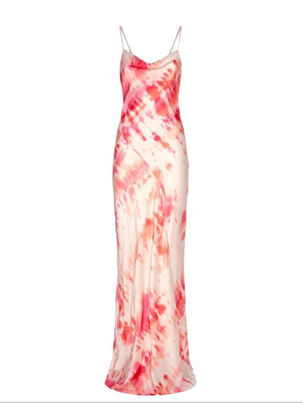 Rat & Boa Ariel tie dye maxi satin slip dress